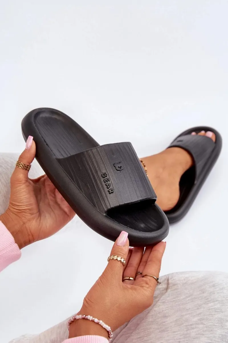 Klapki Basenowe|Klapki Damskie Klasyczne>Boto Klapki Piankowe Damskie Lekkie Czarne Fenicva Czarny