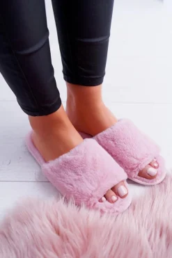 Best Boto Klapki SOXO różowe z twardą podeszwą