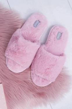 Best Boto Klapki SOXO różowe z twardą podeszwą