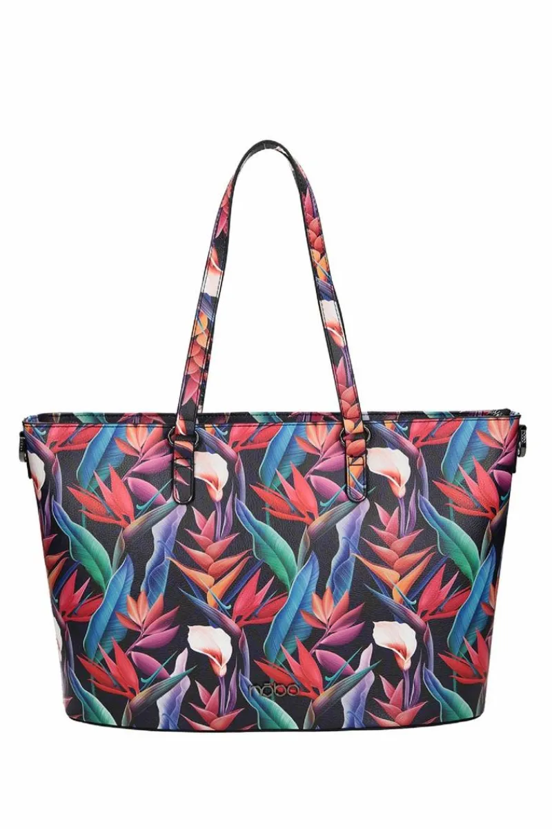 Hot Nobo Klasyczna Duża Torebka M1330-CM20 Multi-Czarna