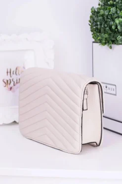 Torebki Klasyczne>Boto Klasyczna Pikowana Beżowa Torebka