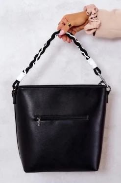 Discount Klasyczna Skórzana Torebka M1280-C020 Czarna Torebki Nobo|Torebki Klasyczne