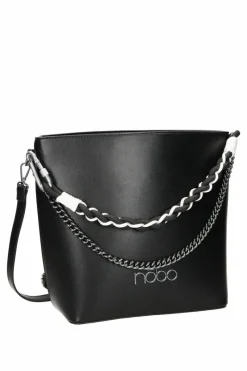 Discount Klasyczna Skórzana Torebka M1280-C020 Czarna Torebki Nobo|Torebki Klasyczne