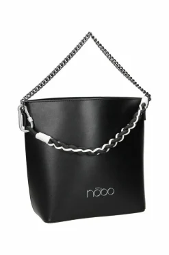 Discount Klasyczna Skórzana Torebka M1280-C020 Czarna Torebki Nobo|Torebki Klasyczne