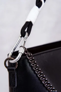 Discount Klasyczna Skórzana Torebka M1280-C020 Czarna Torebki Nobo|Torebki Klasyczne