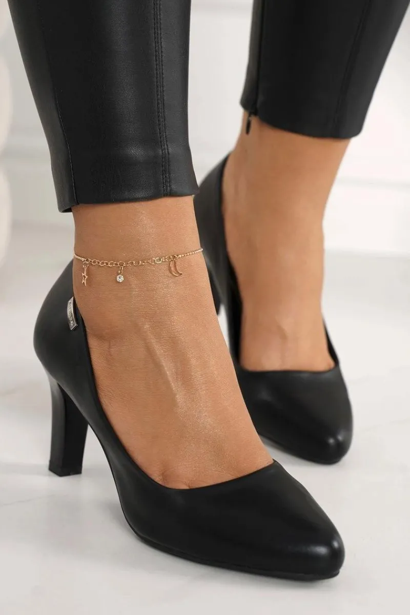 Czółenka Na Słupku>Boto Klasyczne Czółenka Na Słupku Czarne Eleanor