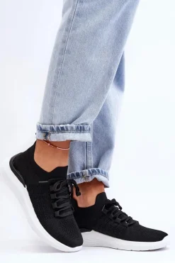 Klasyczne Damskie Buty Sportowe Czarne Nikilla Damskie Buty Sportowe Na Platformie|Sneakersy Damskie