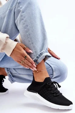 Klasyczne Damskie Buty Sportowe Czarne Nikilla Damskie Buty Sportowe Na Platformie|Sneakersy Damskie