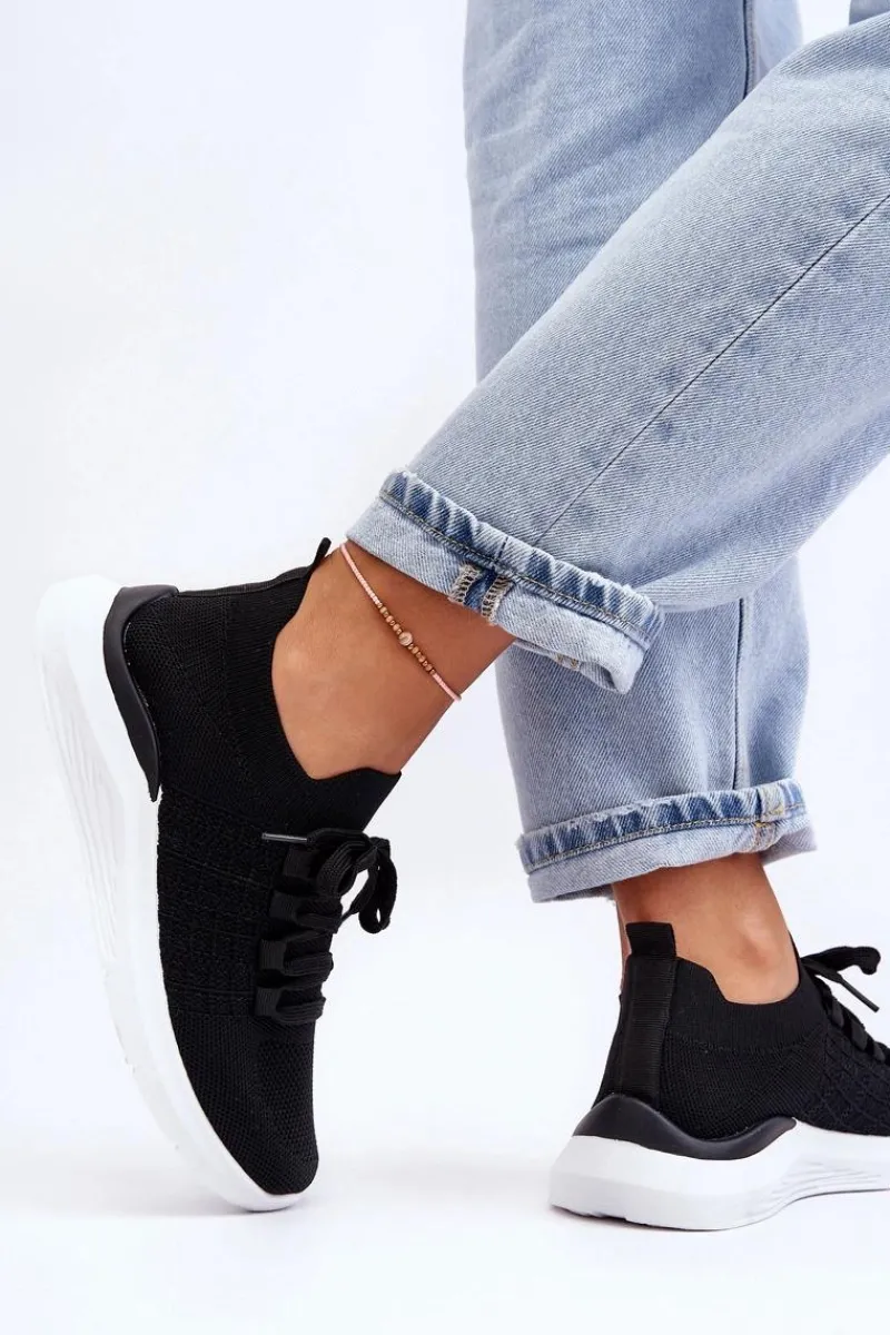 Klasyczne Damskie Buty Sportowe Czarne Nikilla Damskie Buty Sportowe Na Platformie|Sneakersy Damskie