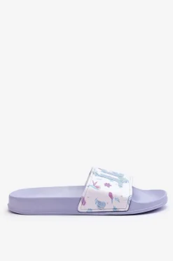 Best Klasyczne Damskie Klapki Niebieskie Jomix Damskie Klapki Sportowe|Klapki Basenowe