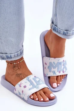 Best Klasyczne Damskie Klapki Niebieskie Jomix Damskie Klapki Sportowe|Klapki Basenowe