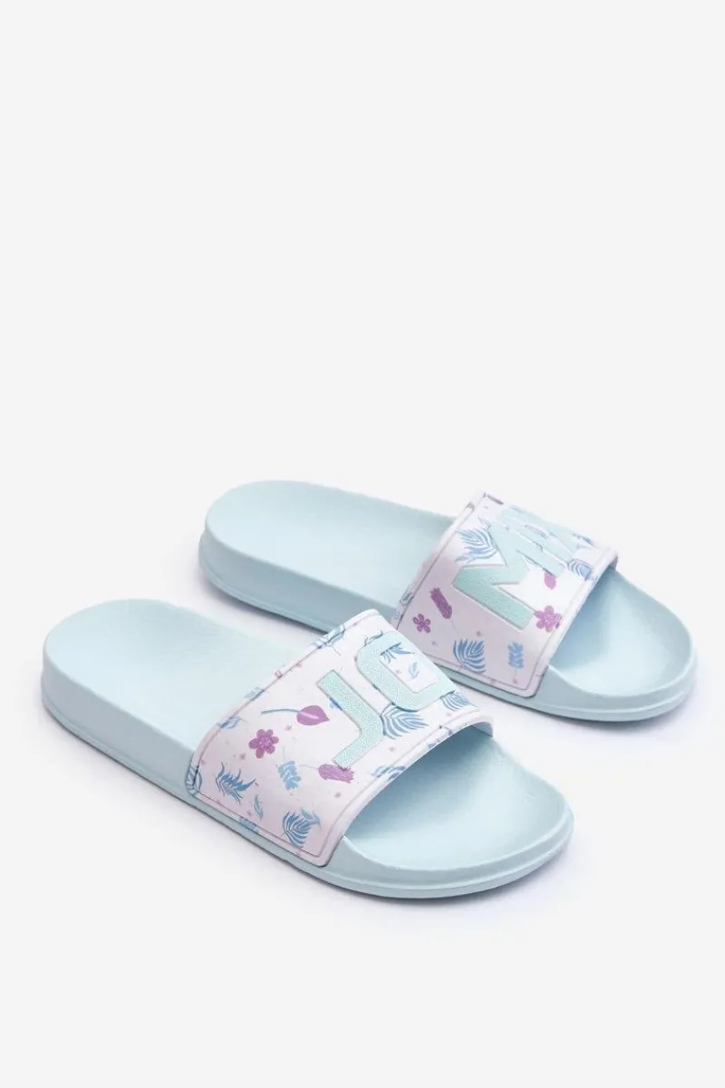 Best Boto Klasyczne Damskie Klapki Jasnozielone Jomix