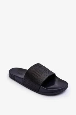 Klapki Damskie Big Star|Klapki Basenowe>Big Star Shoes Klasyczne Damskie Klapki Big Star MM274712 Czarne