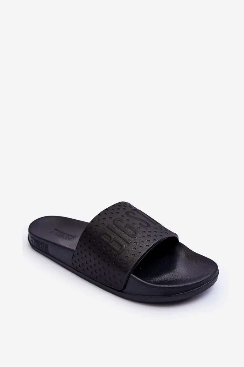 Klapki Damskie Big Star|Klapki Basenowe>Big Star Shoes Klasyczne Damskie Klapki Big Star MM274712 Czarne