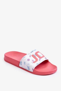 Online Boto Klasyczne Damskie Klapki Różowe Jomix