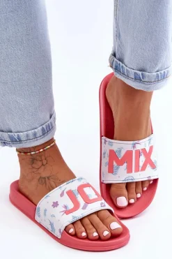 Online Boto Klasyczne Damskie Klapki Różowe Jomix