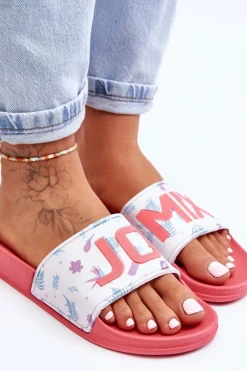 Online Boto Klasyczne Damskie Klapki Różowe Jomix