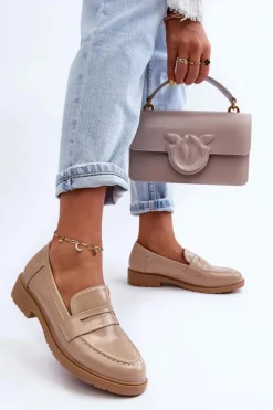 Mokasyny Damskie Skórzane|Mokasyny Na Platformie><noscript><img width=