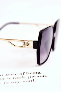 Best Klasyczne Damskie Okulary Przeciwsłoneczne M2352 Czarne Okulary