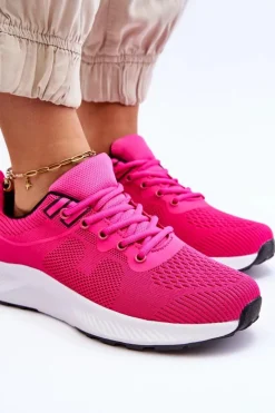 Discount Klasyczne Damskie Sportowe Buty Sznurowane Fuksja Darla Damskie Buty Sportowe Na Platformie|Sneakersy Damskie