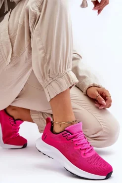 Discount Klasyczne Damskie Sportowe Buty Sznurowane Fuksja Darla Damskie Buty Sportowe Na Platformie|Sneakersy Damskie
