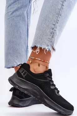 Buty Sportowe Na Platformie|Sneakersy Damskie></noscript>Boto Klasyczne Damskie Sportowe Buty Sznurowane Czarne Darla Czarny