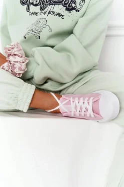 Trampki Damskie Big Star|Trampki Damskie Niskie></noscript>Big Star Shoes Klasyczne Damskie Trampki BIG STAR HH274110 Jasny Róż