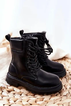 Online Klasyczne Dziecięce Botki Na Suwak Czarne Clarika Dzieci Dziewczęce