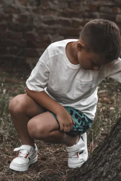 New Klasyczne Dziecięce Buty Sportowe Biało-Czerwone Marlin Dzieci Chłopięce|Dziewczęce