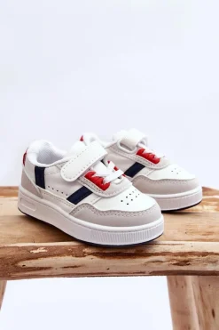 New Klasyczne Dziecięce Buty Sportowe Biało-Czerwone Marlin Dzieci Chłopięce|Dziewczęce