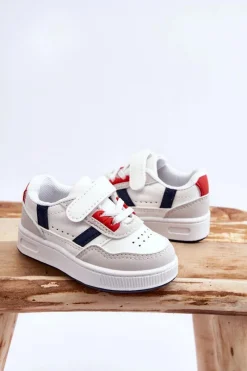 New Klasyczne Dziecięce Buty Sportowe Biało-Czerwone Marlin Dzieci Chłopięce|Dziewczęce