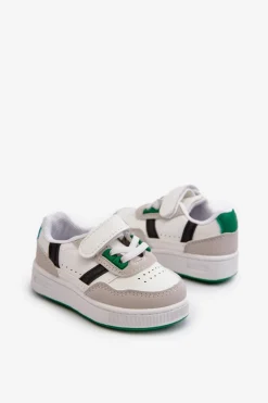 Best Klasyczne Dziecięce Buty Sportowe Biało-Zielone Marlin Dzieci Chłopięce|Dziewczęce