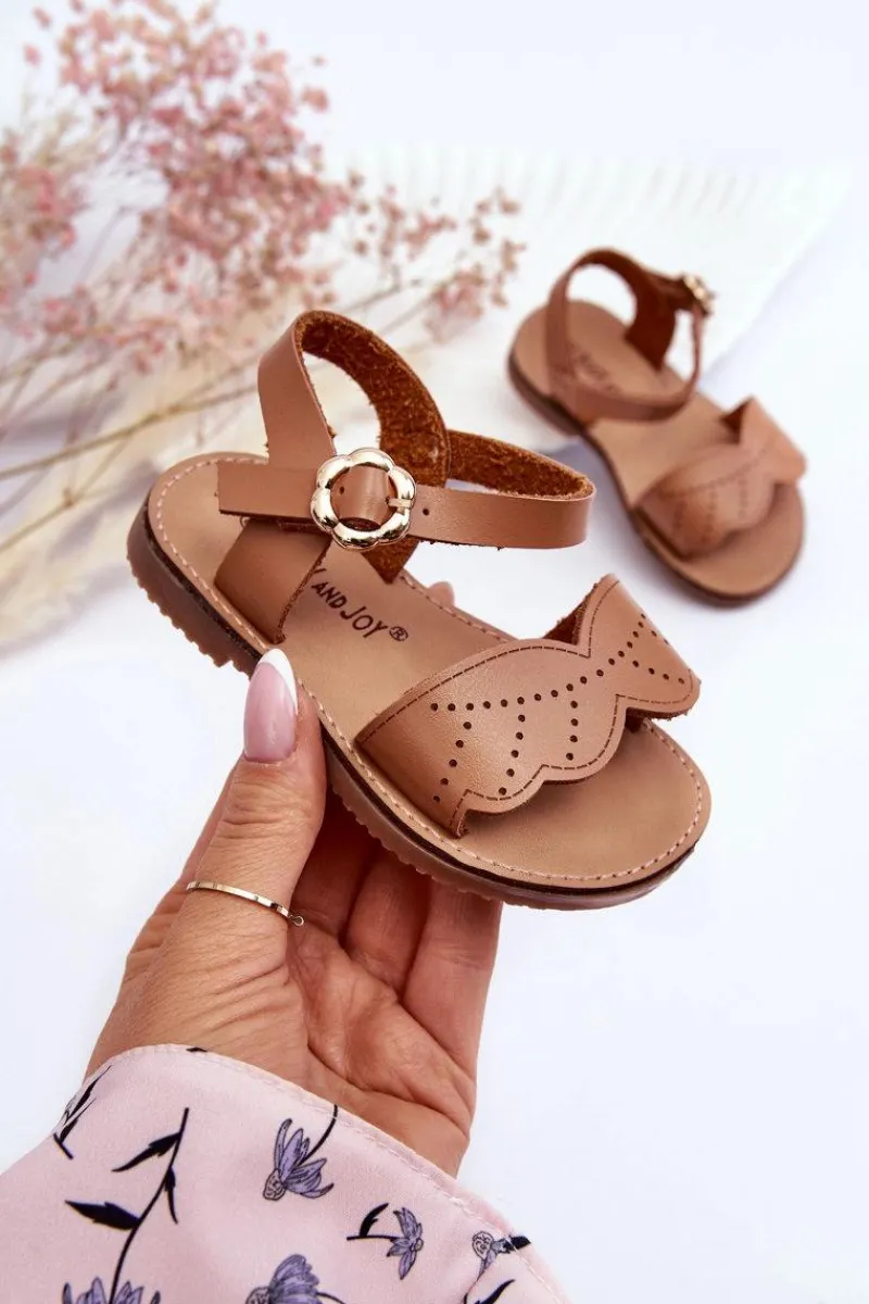 Dziewczęce>Boto Klasyczne Dziecięce Sandały Brązowe Izzy