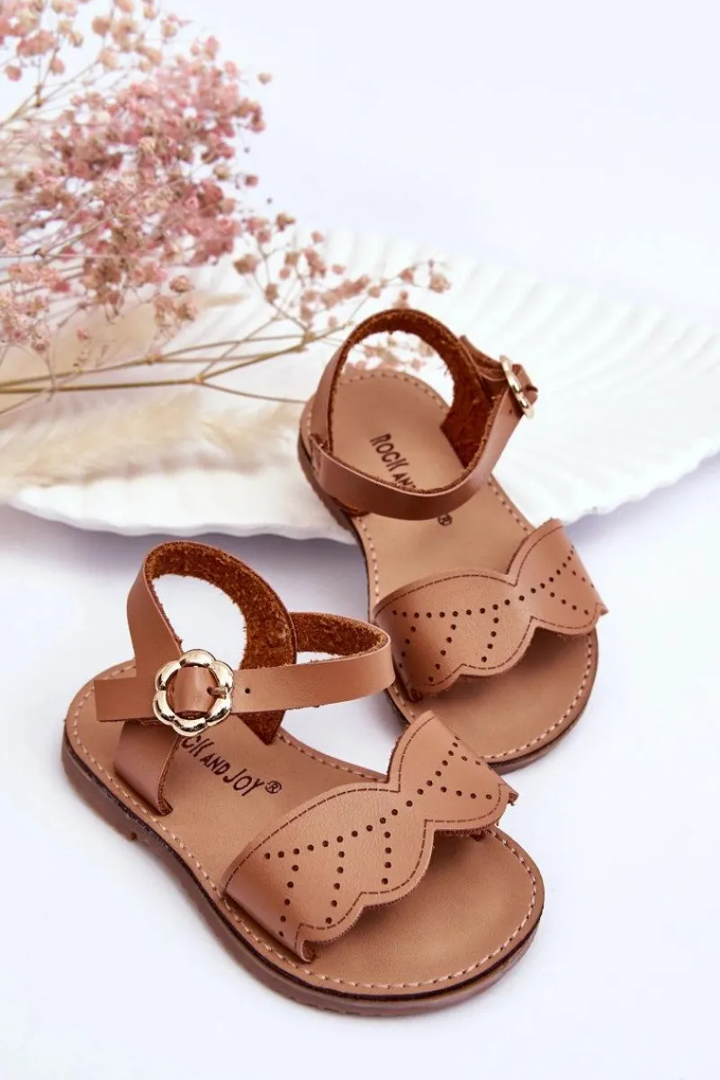 Dziewczęce>Boto Klasyczne Dziecięce Sandały Brązowe Izzy