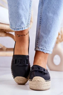 Czarne Espadryle>Boto Klasyczne Espadryle Na Platformie Czarne Julianne