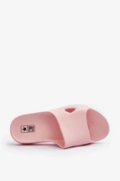Outlet Boto Klasyczne Klapki Damskie Różowe Juniria Różowy