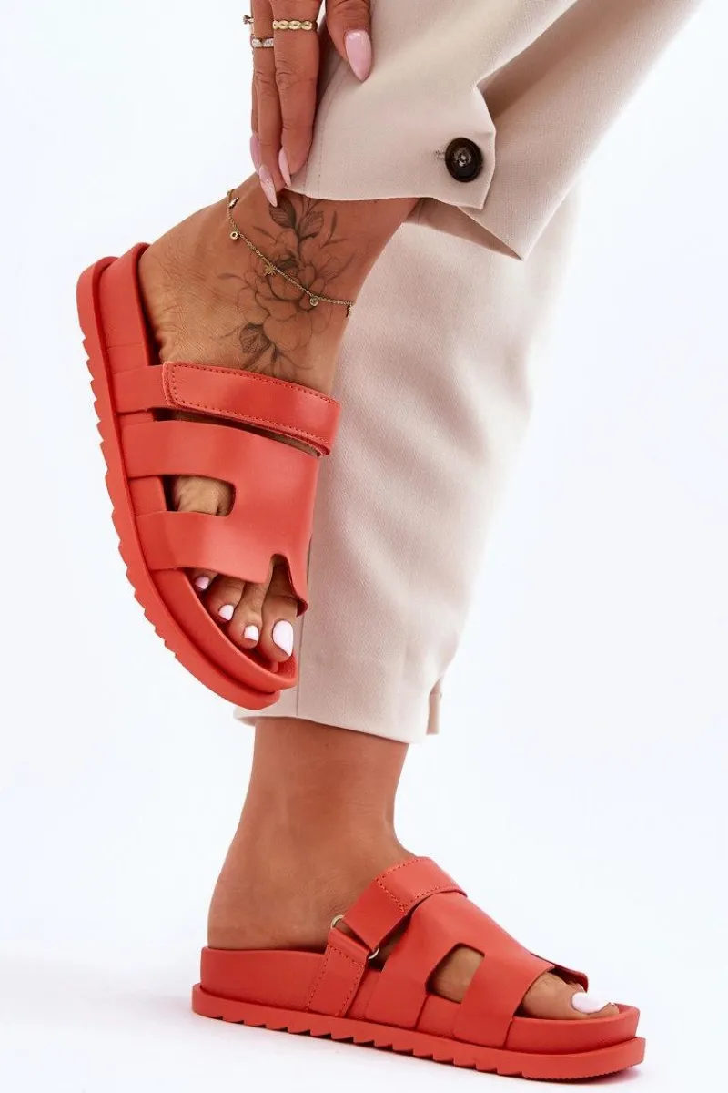 Sale Klasyczne Klapki Damskie Pomarańczowe Molie Damskie Klapki Na Platformie|Klapki Damskie Klasyczne