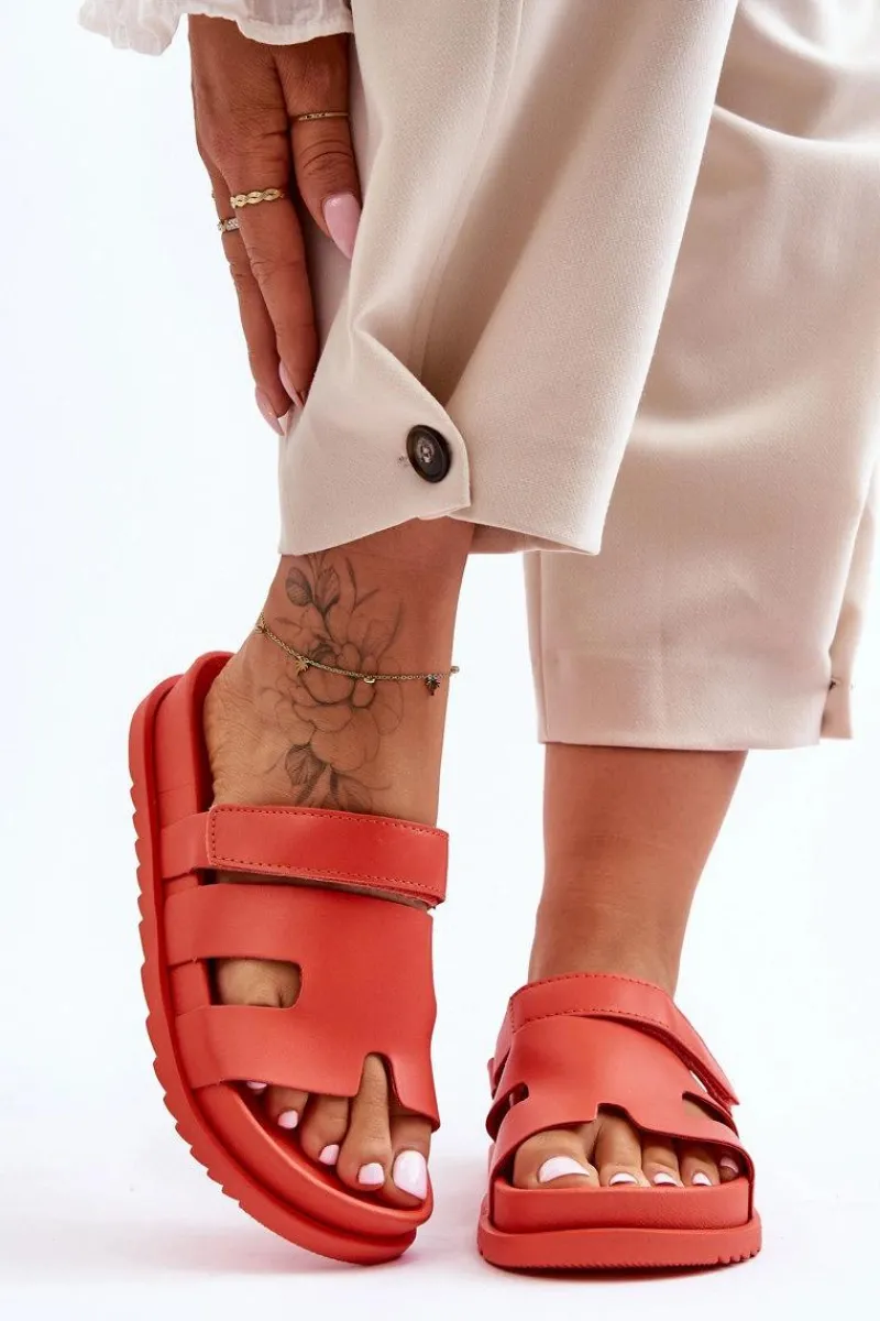 Sale Klasyczne Klapki Damskie Pomarańczowe Molie Damskie Klapki Na Platformie|Klapki Damskie Klasyczne