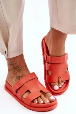 Sale Klasyczne Klapki Damskie Pomarańczowe Molie Damskie Klapki Na Platformie|Klapki Damskie Klasyczne