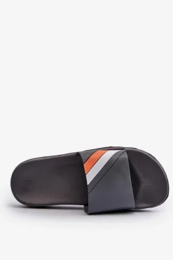 Discount Klasyczne Lekkie Klapki Męskie Szare Bemostom Męskie Klapki Męskie Klasyczne