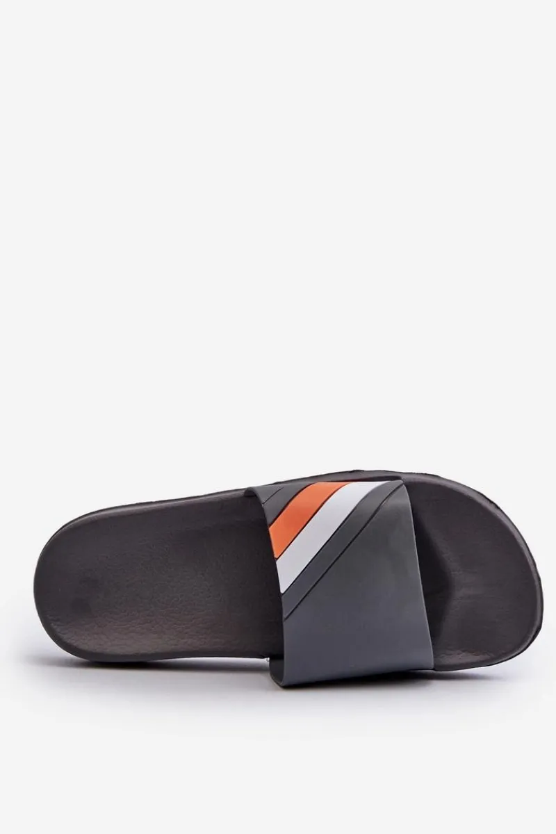 Discount Klasyczne Lekkie Klapki Męskie Szare Bemostom Męskie Klapki Męskie Klasyczne