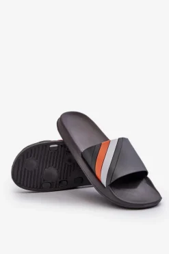 Discount Klasyczne Lekkie Klapki Męskie Szare Bemostom Męskie Klapki Męskie Klasyczne