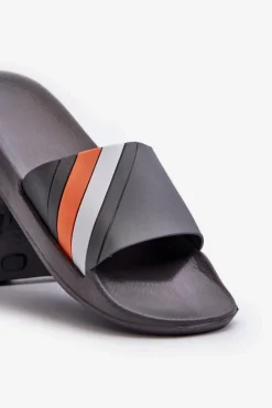 Discount Klasyczne Lekkie Klapki Męskie Szare Bemostom Męskie Klapki Męskie Klasyczne