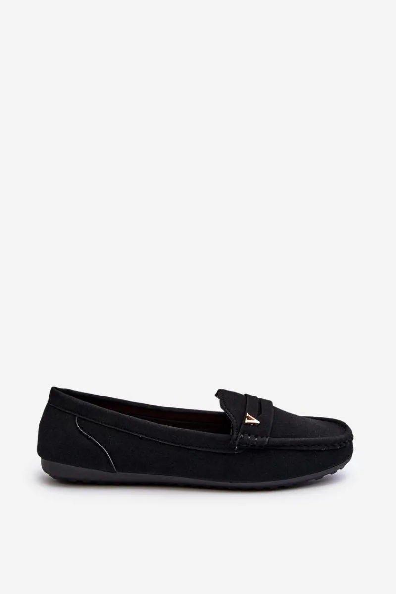 Hot Boto Klasyczne Mokasyny Damskie Czarne Iramarie