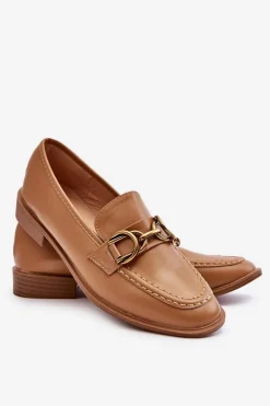 Hot Boto Klasyczne Mokasyny Damskie Brązowe Lorien