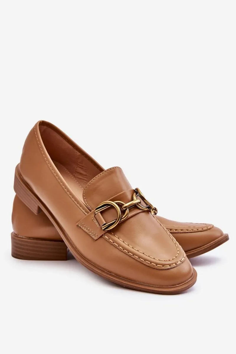 Hot Boto Klasyczne Mokasyny Damskie Brązowe Lorien