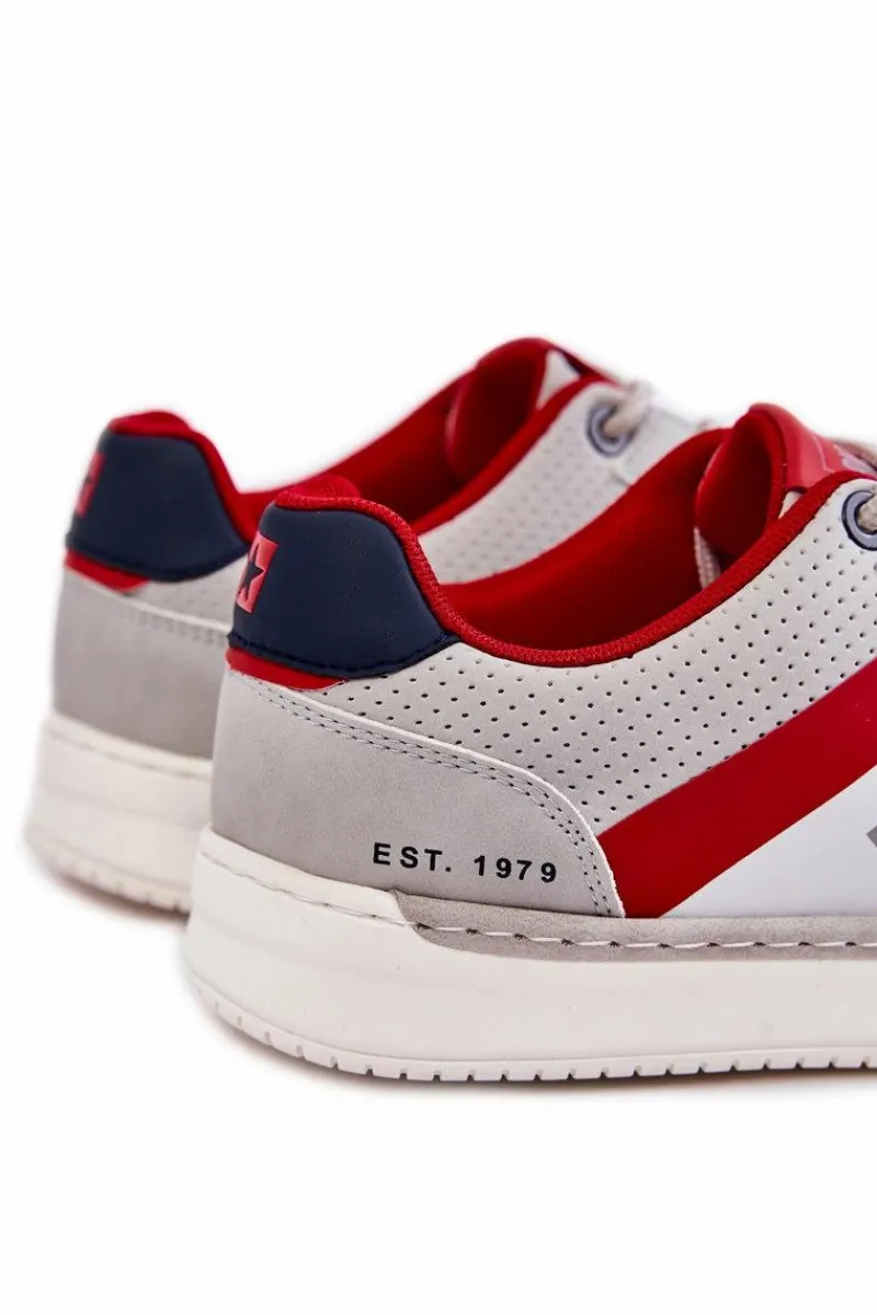 Obuwie Sportowe Męskie>Big Star Shoes Klasyczne Męskie Buty Sportowe Memory Foam Big Star KK174056 Szare