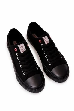 Clearance Klasyczne Męskie Trampki JJ1R4032C Czarne Męskie Trampki Męskie Cross Jeans|Trampki Niskie