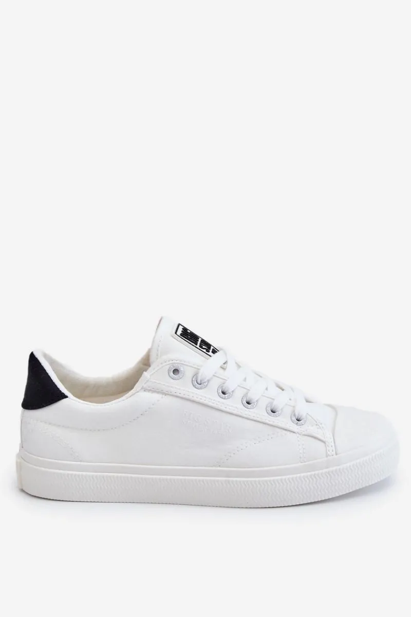 Discount Klasyczne Niskie Trampki Big Star LL274091 Białe Damskie Trampki Damskie Big Star|Trampki Damskie Niskie