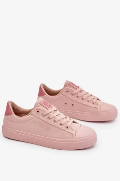 Trampki Damskie Big Star|Trampki Damskie Niskie>Big Star Shoes Klasyczne Niskie Trampki Big Star LL274095 Jasnoróżowe